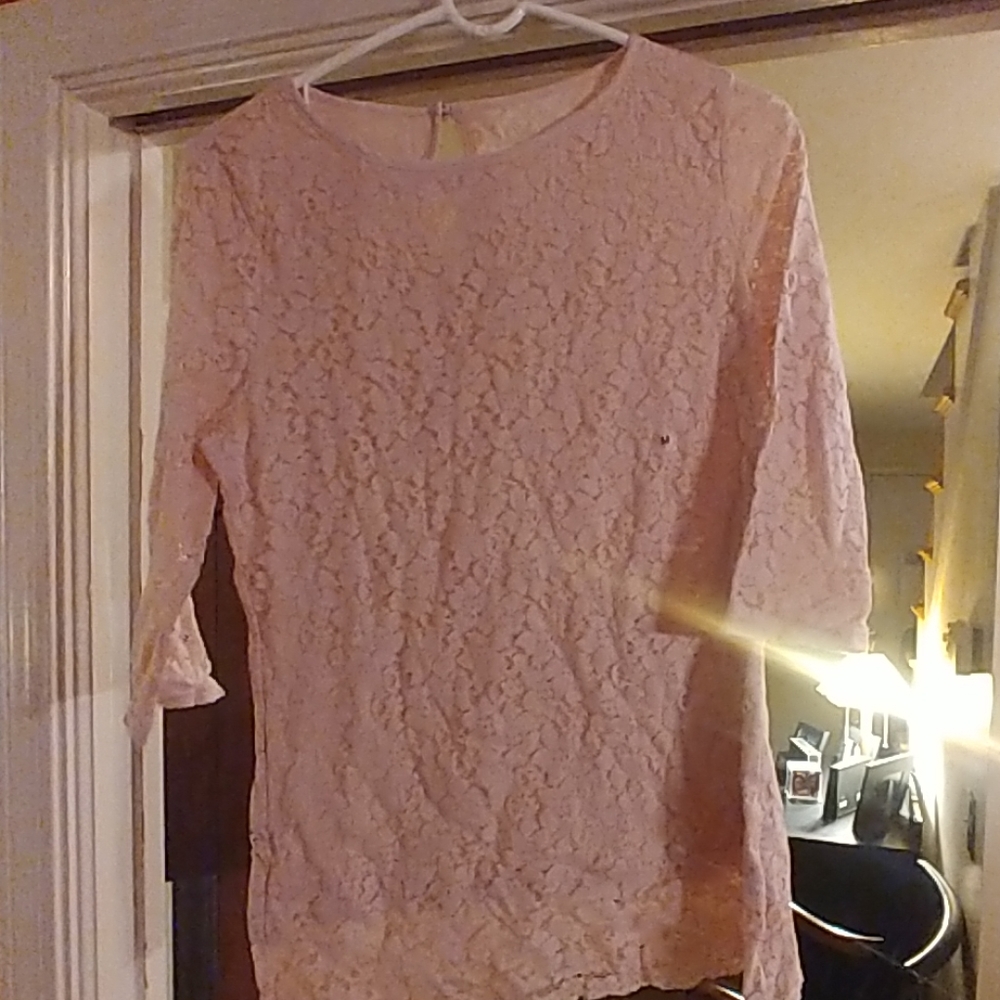3/4 length pink top NWT - Picture 1 of 3